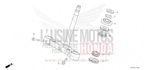 TIGE DE DIRECTION NC750XAS de 2025